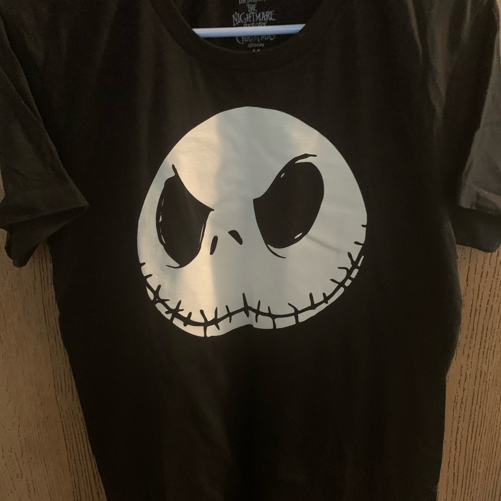 NWOT Black Nightmare Before Christmas Jack Skellington T-Shirt - Picture 1 of 4